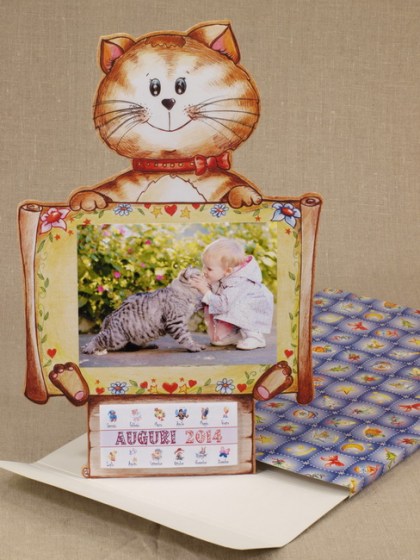 Calendario bimbi gatto con scatola